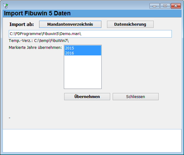 FibuWin 5 Import